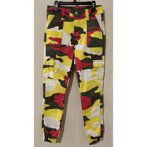VIP Juniors Size 5/6 Colorful Camo Cargo Style Jogger Style Pants! A4598